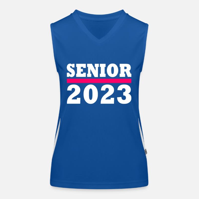 Senior 2023 Funktionelles Kontrast-Tank Top für Frauen