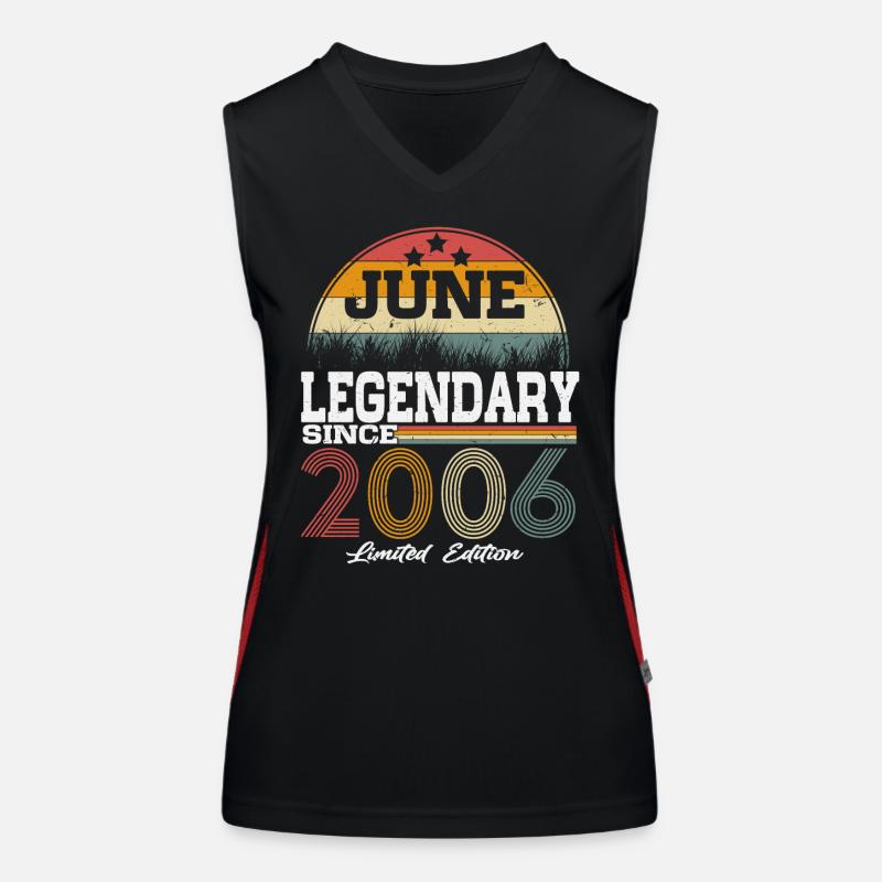 Legenden wurden im Juni 2006 geboren Funktionelles Kontrast-Tank Top für Frauen