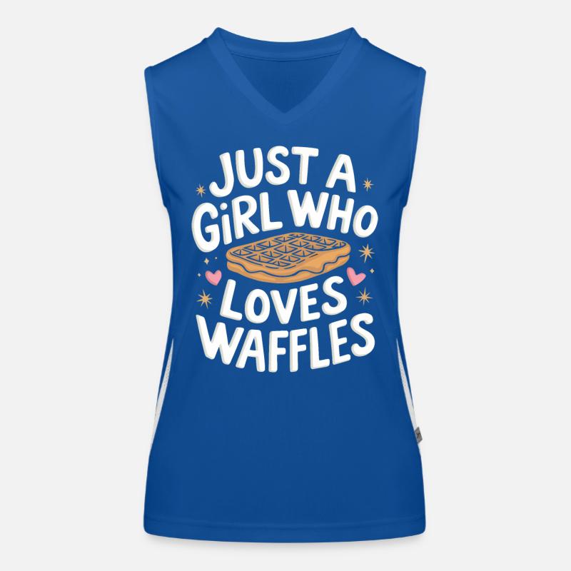 Waffles Breakfast Sweets Women's Functional Contrast Tank Top