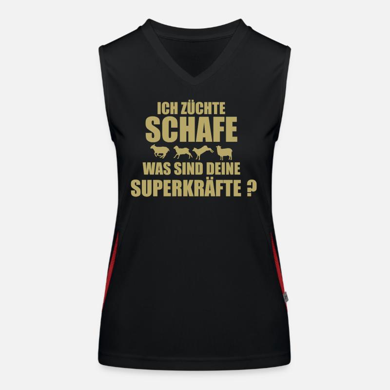 Sheep Sheep Sheep Breeder Gift Women's Functional Contrast Tank Top