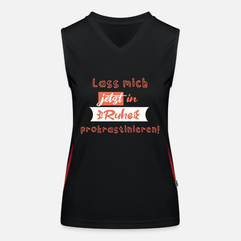 Lass mich! Funktionelles Kontrast-Tank Top für Frauen