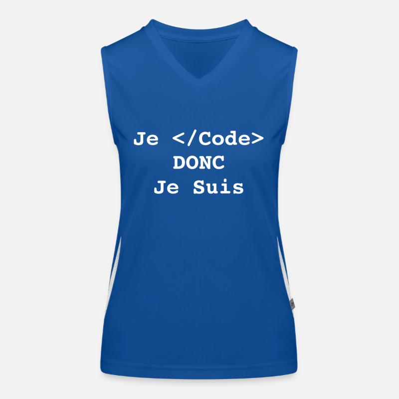 Ich programmiere, also bin ich Informatiker und Programmierer Funktionelles Kontrast-Tank Top für Frauen