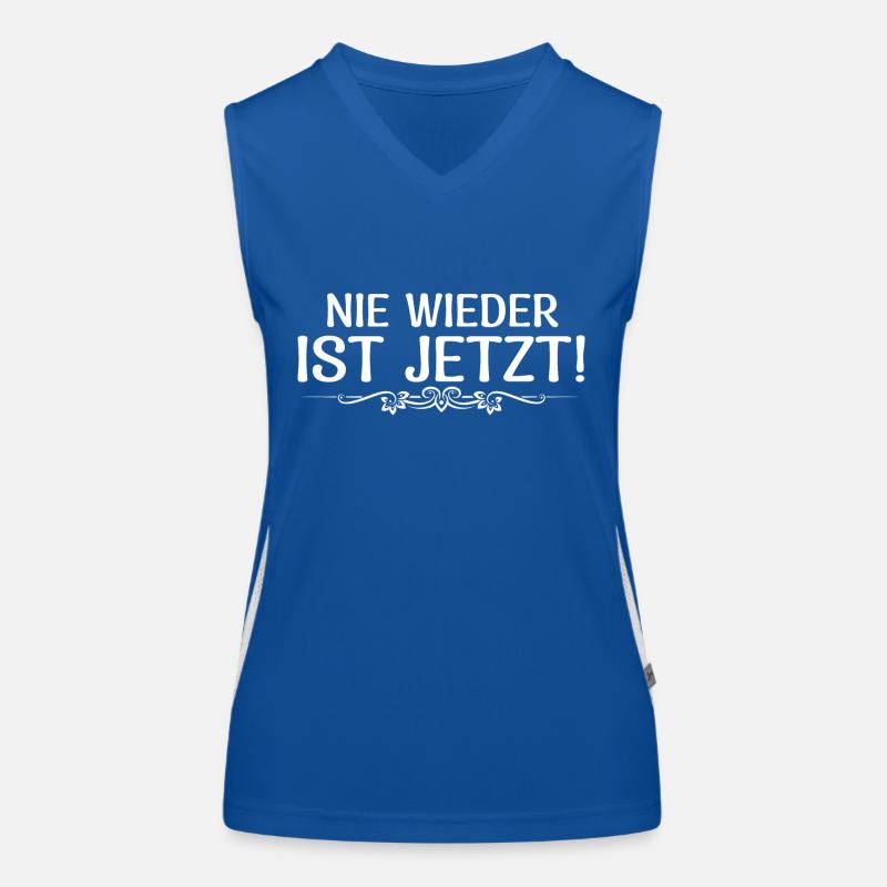 Never again is now Women's Functional Contrast Tank Top