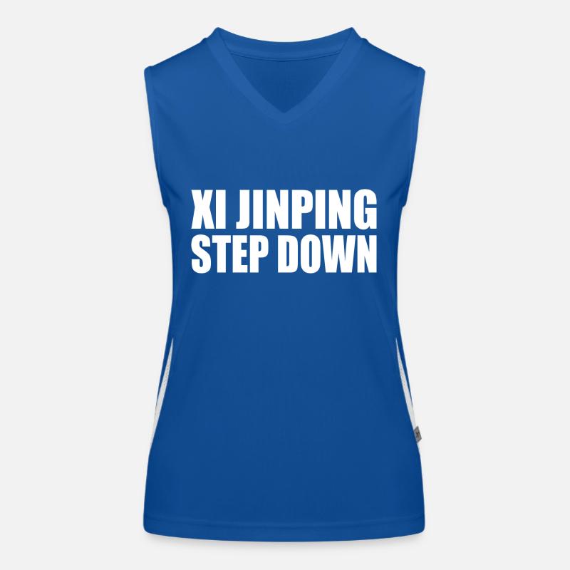 Xi jinping step down Débardeur respirant contrasté Femme