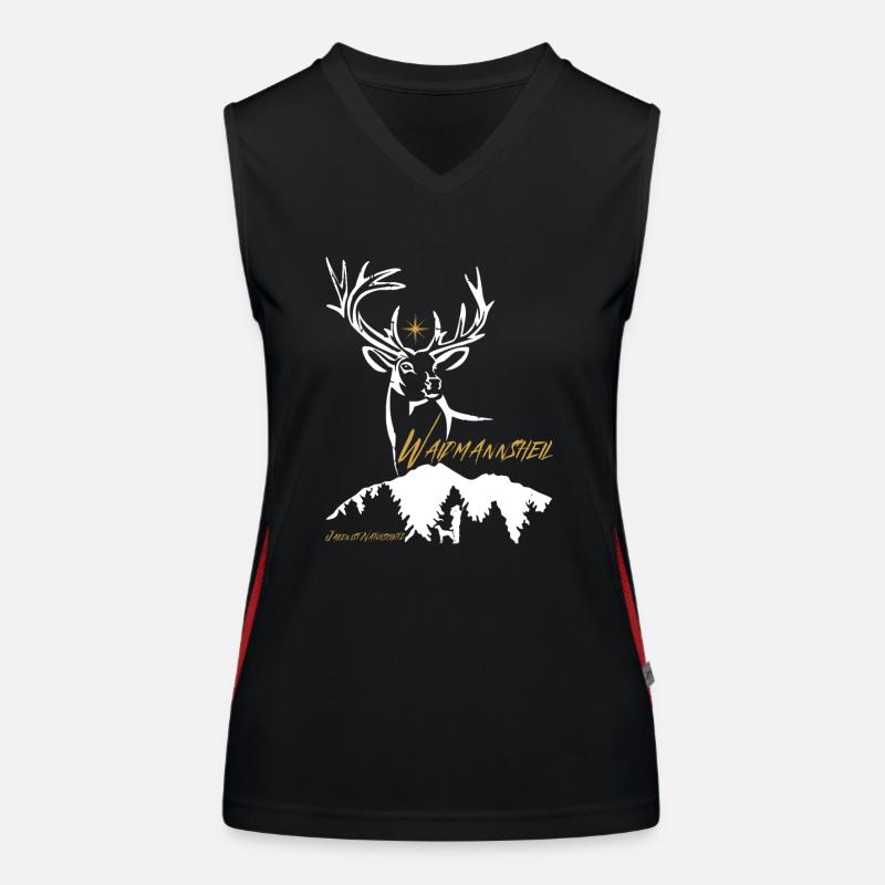 Hunter Gift Waidmannsheil-Jagen is nature conservation Women's Functional Contrast Tank Top