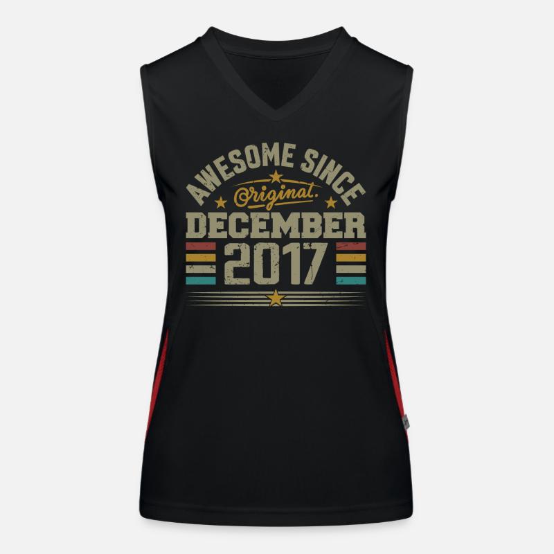 December 2017 - December 2017 Birthday Gift Women's Functional Contrast Tank Top
