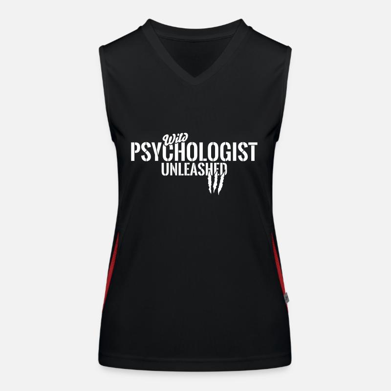 Wild psychologist unleashed Women's Functional Contrast Tank Top