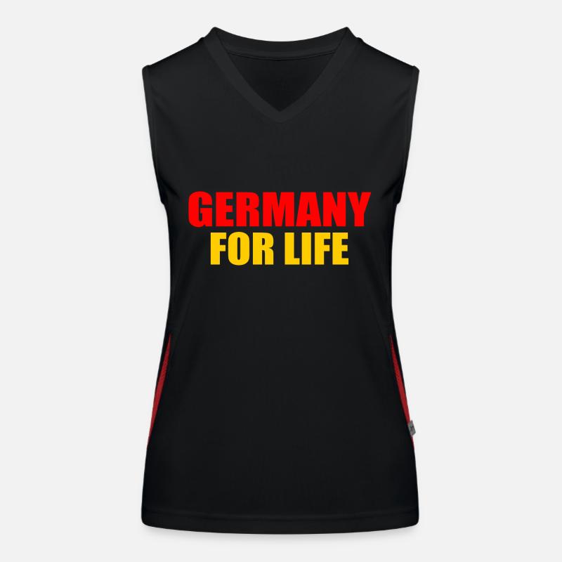 Germany for life - germany Women's Functional Contrast Tank Top
