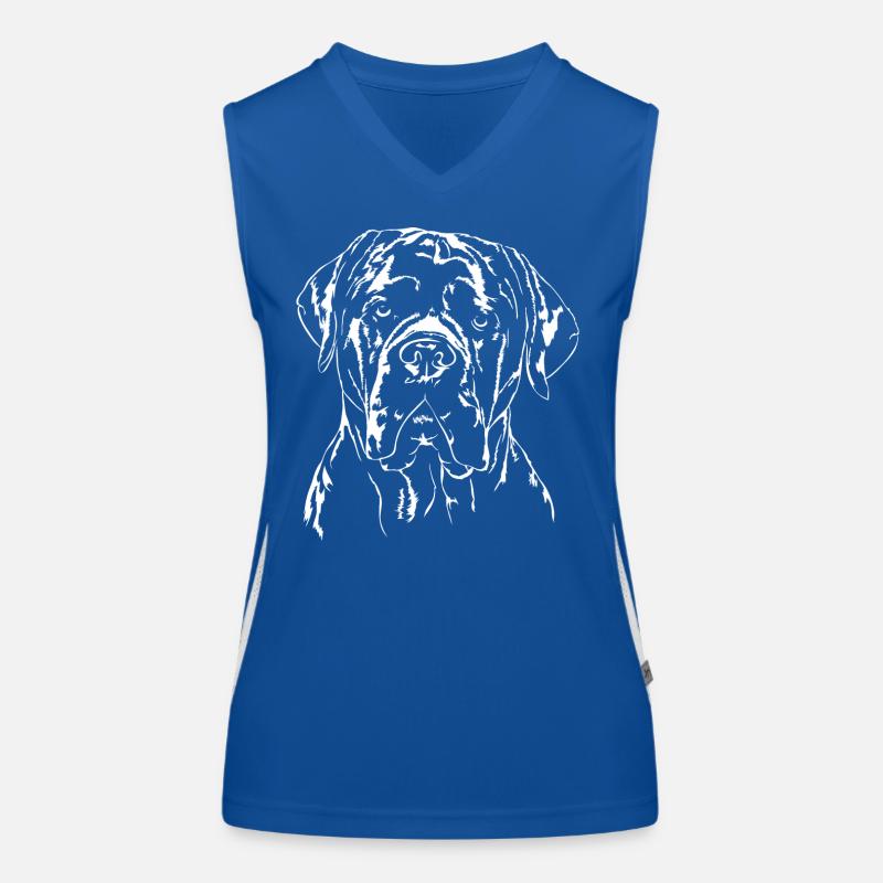 CANE CORSO Portrait Wilsigns Dog Dog Women's Functional Contrast Tank Top