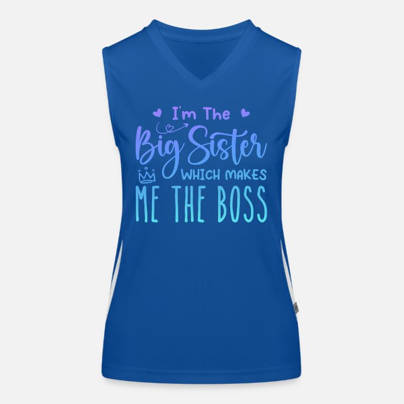 Ich bin die große Schwester Funktionelles Kontrast-Tank Top für Frauen