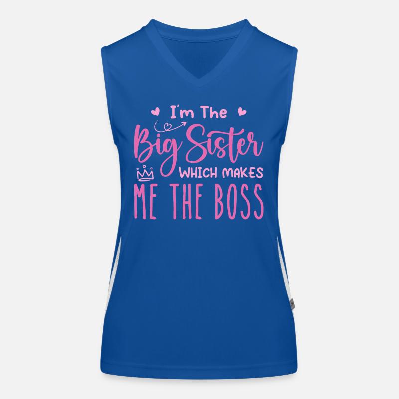 Ich bin die große Schwester Funktionelles Kontrast-Tank Top für Frauen