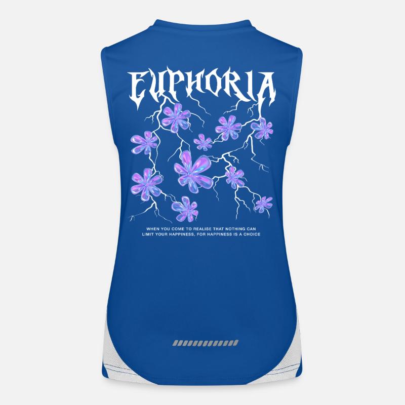 Euphorie Éclair Fleurs Débardeur respirant contrasté Femme