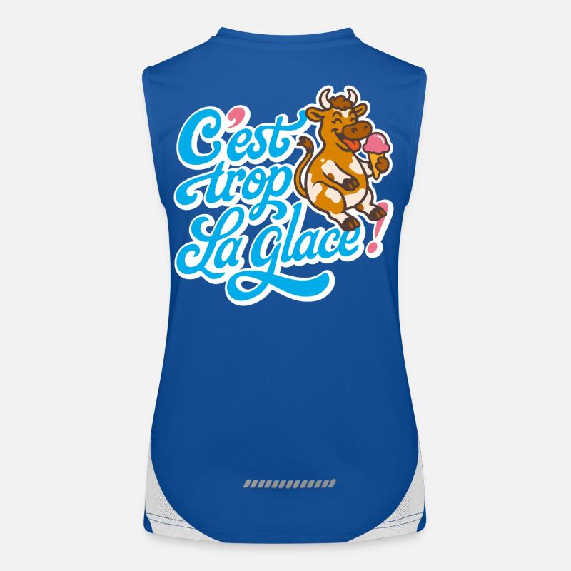 C'est trop la glace ! Débardeur respirant contrasté Femme