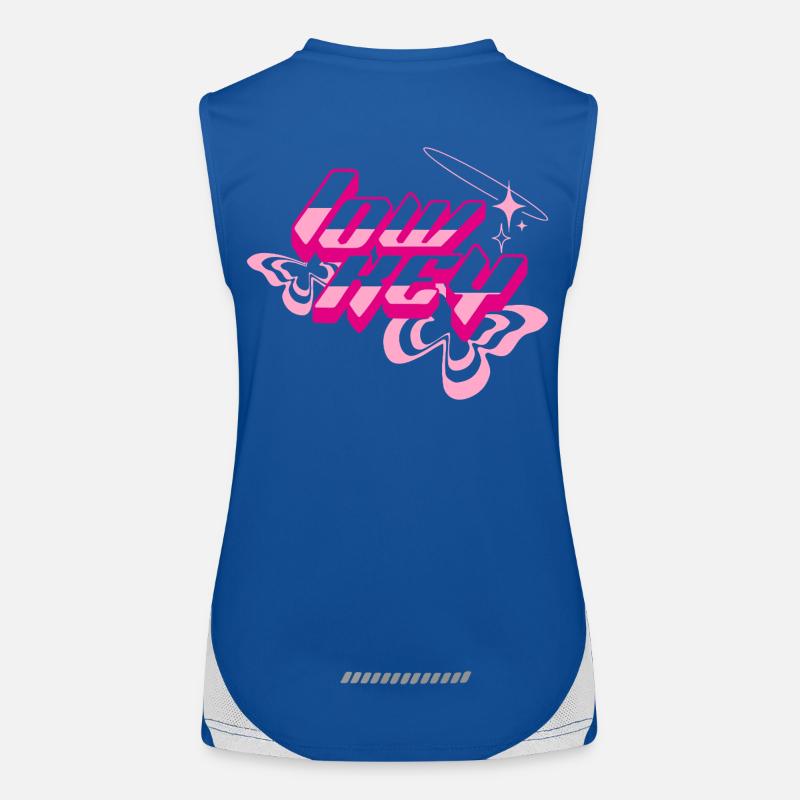 Glam Neon 80er Text Funktionelles Kontrast-Tank Top für Frauen