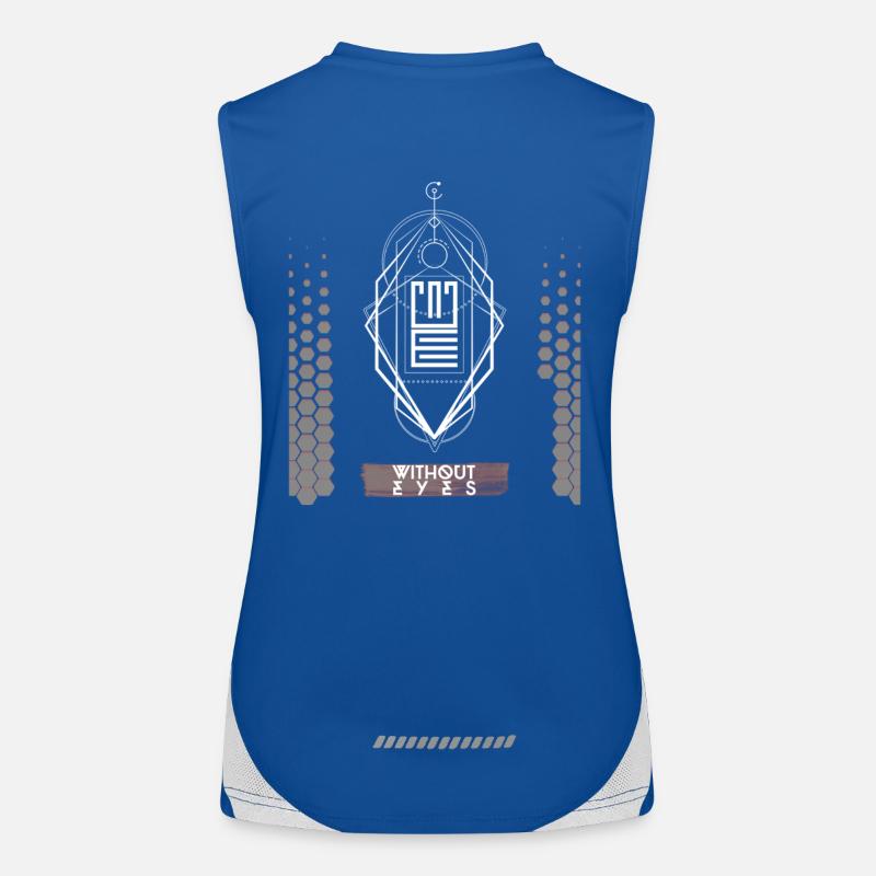 Best Techno Design Without Eyes Women's Functional Contrast Tank Top