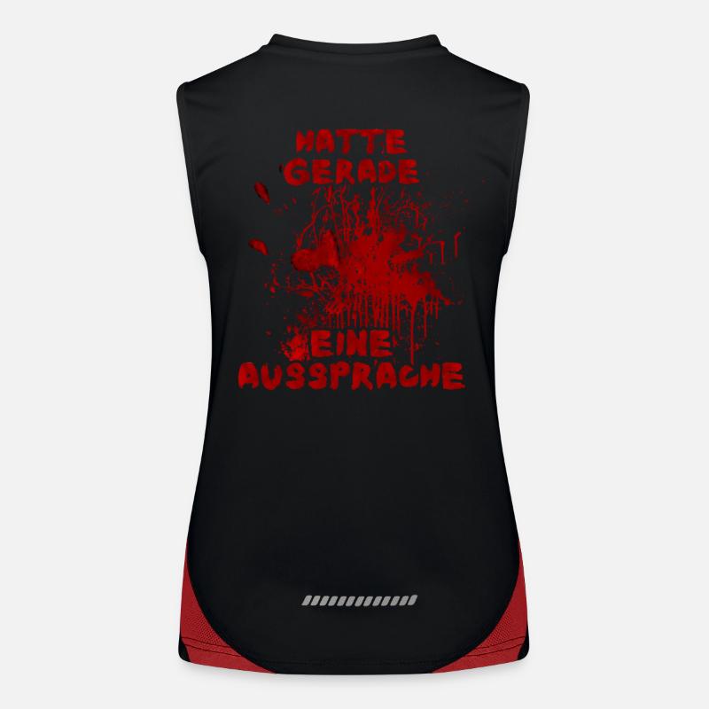Hatte gerade eine Aussprache - Halloween Spruch Funktionelles Kontrast-Tank Top für Frauen