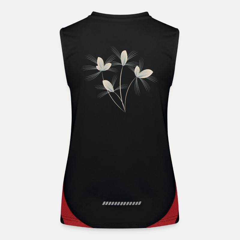 Bouquet de fleurs Débardeur respirant contrasté Femme