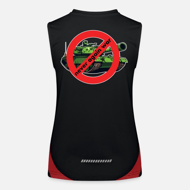 Keinen Krieg Funktionelles Kontrast-Tank Top für Frauen