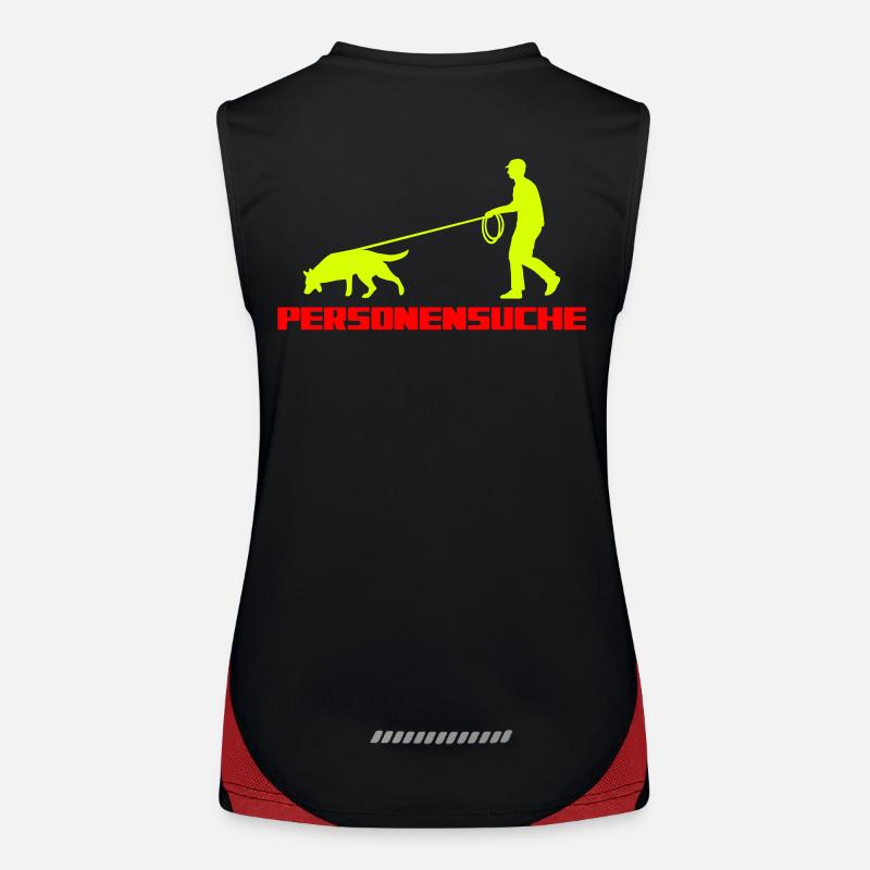 People Search Mantrailing Man Women's Functional Contrast Tank Top