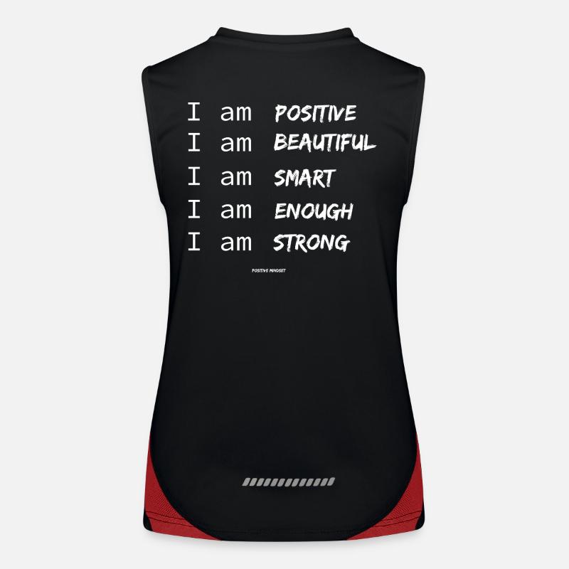 Positives Mindset Funktionelles Kontrast-Tank Top für Frauen
