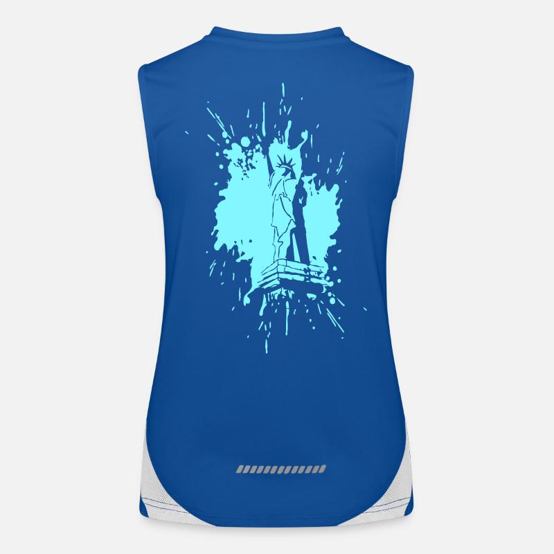 Statue de la Liberté dans une éclaboussure > Vector Graphic Débardeur respirant contrasté Femme