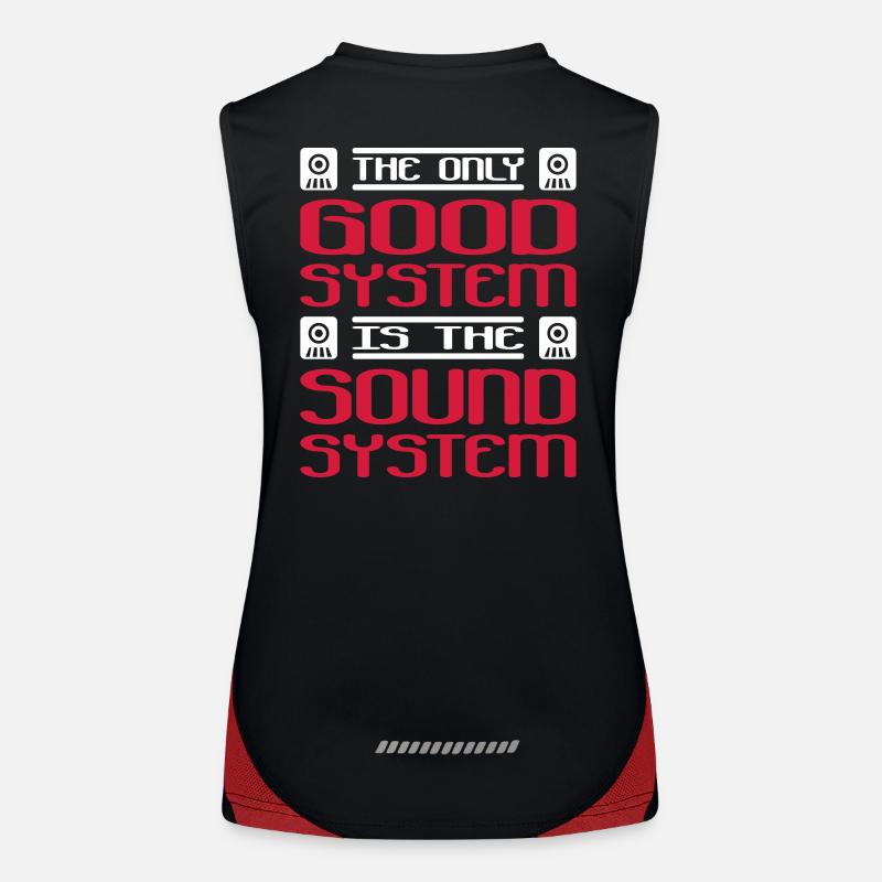 le seul bon système est le système sonore Débardeur respirant contrasté Femme