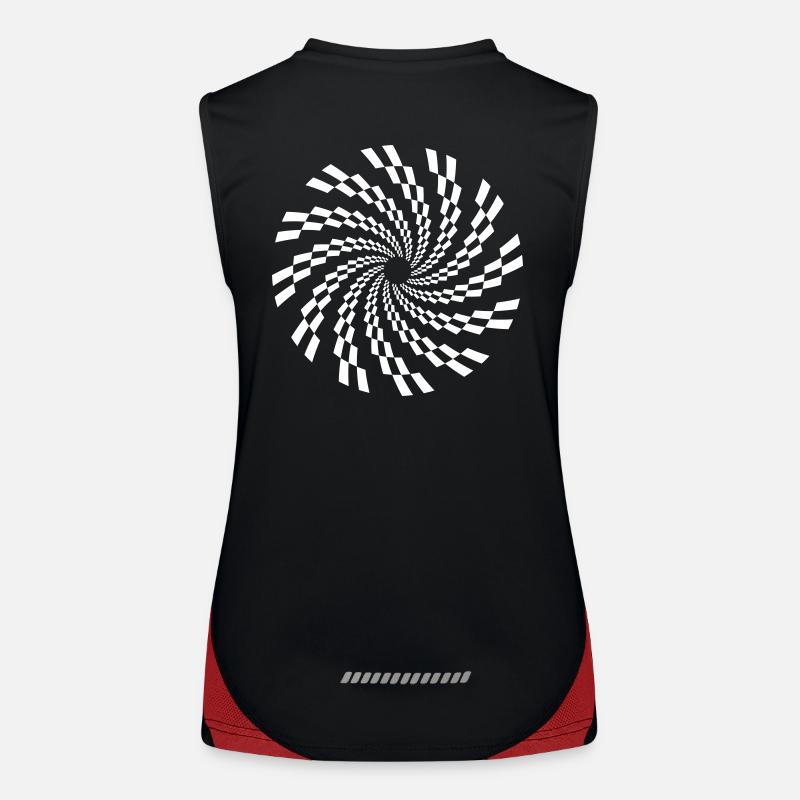 Tekno Spirale 23 Funktionelles Kontrast-Tank Top für Frauen