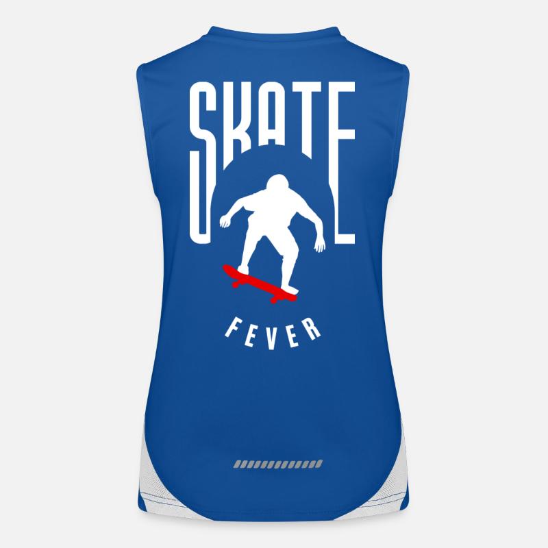 Conception de skateboard et de patineur. Dans la conception Collen Débardeur respirant contrasté Femme