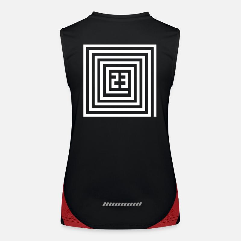 tekno spirale 23 Funktionelles Kontrast-Tank Top für Frauen