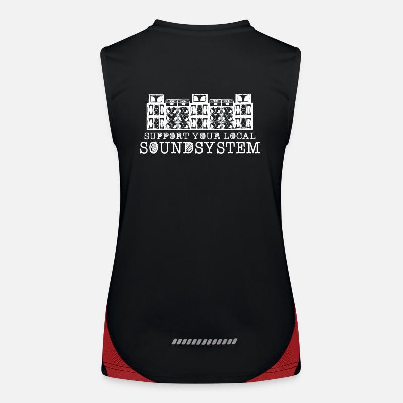 support your local soundsystem Funktionelles Kontrast-Tank Top für Frauen
