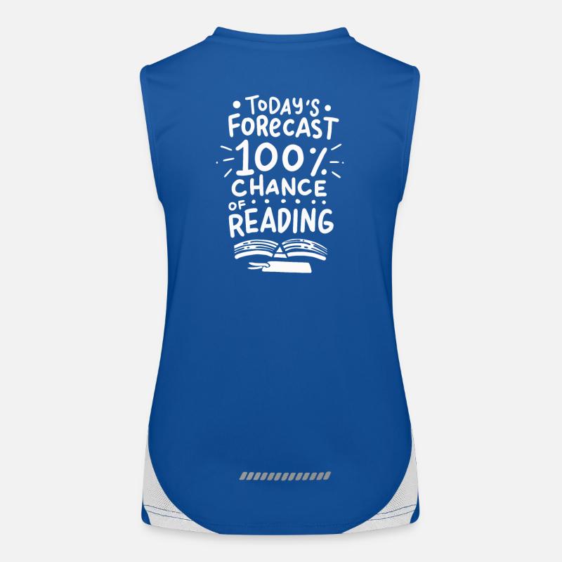 Read books book gift bookshelf Women's Functional Contrast Tank Top