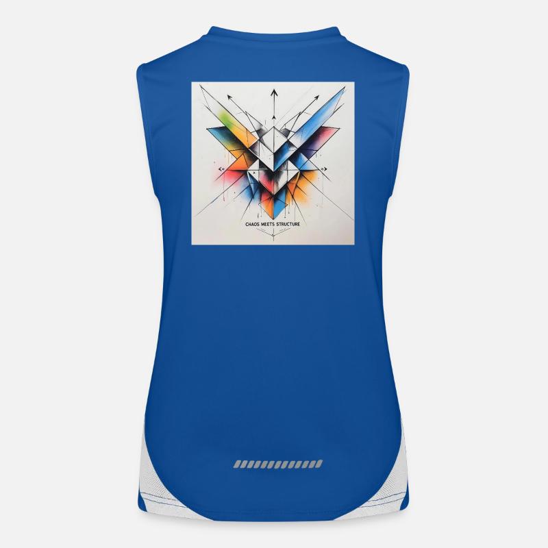 Chaos trifft Struktur Funktionelles Kontrast-Tank Top für Frauen