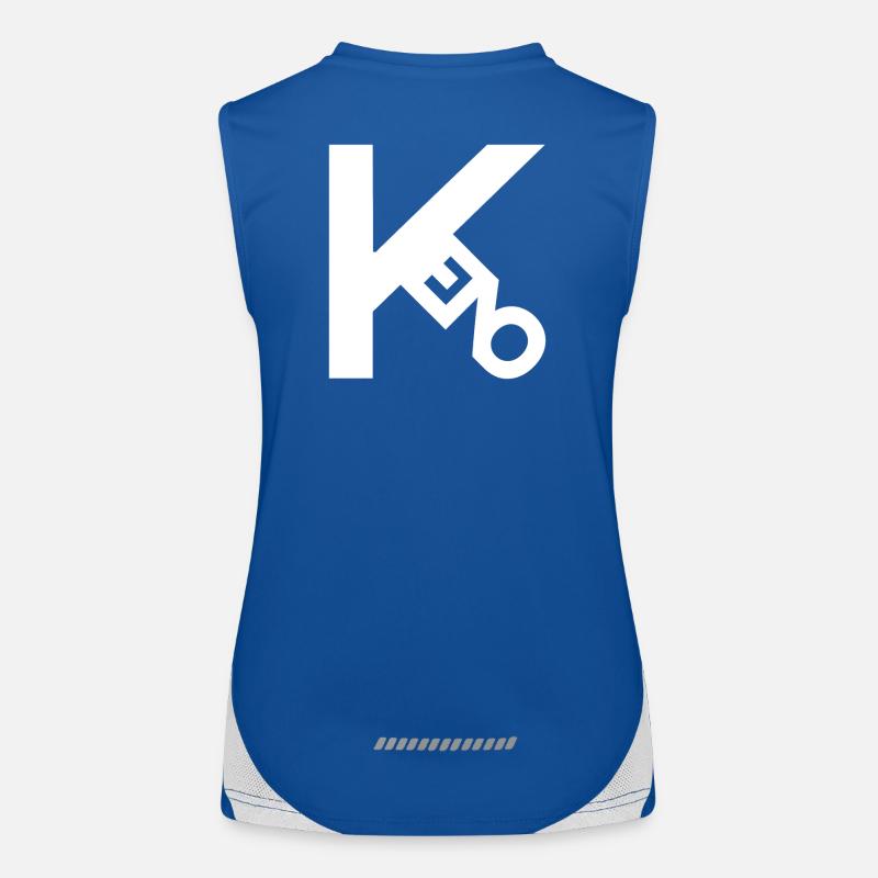 Keno weiss Funktionelles Kontrast-Tank Top für Frauen