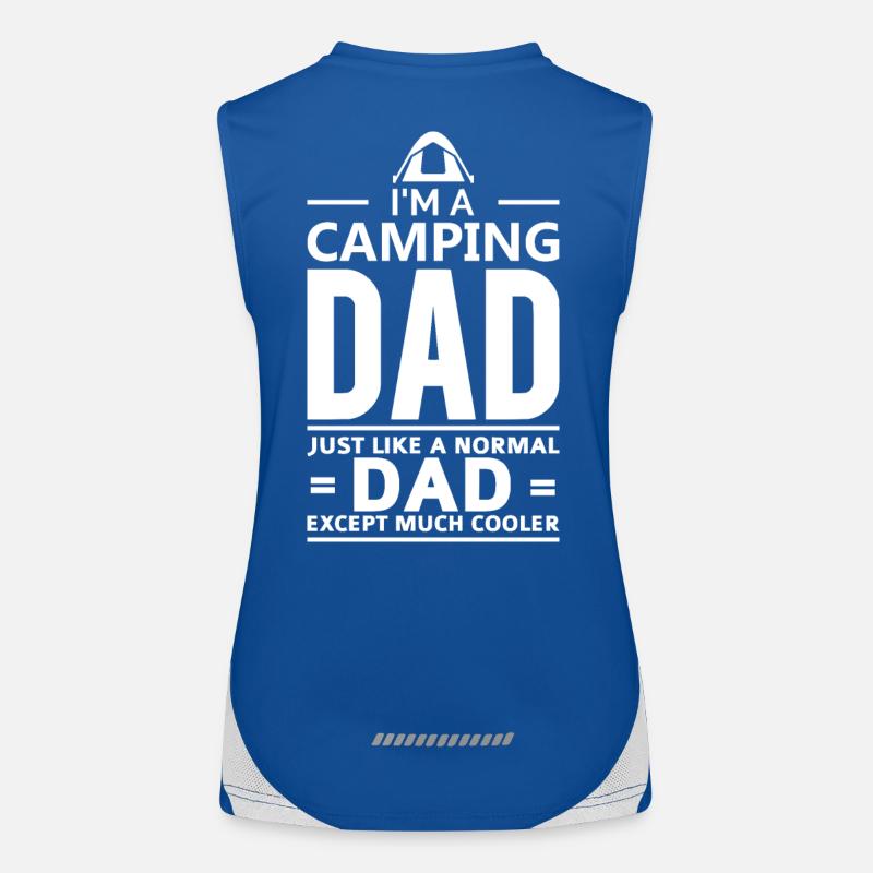 CAMPING DAD Funktionelles Kontrast-Tank Top für Frauen