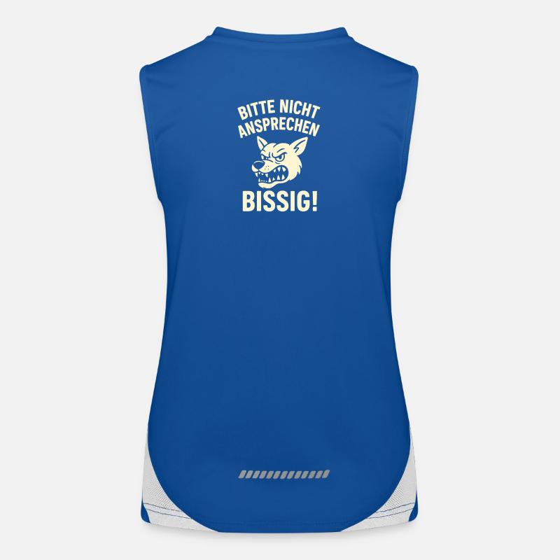 Bitte Nicht Ansprechen Funktionelles Kontrast-Tank Top für Frauen