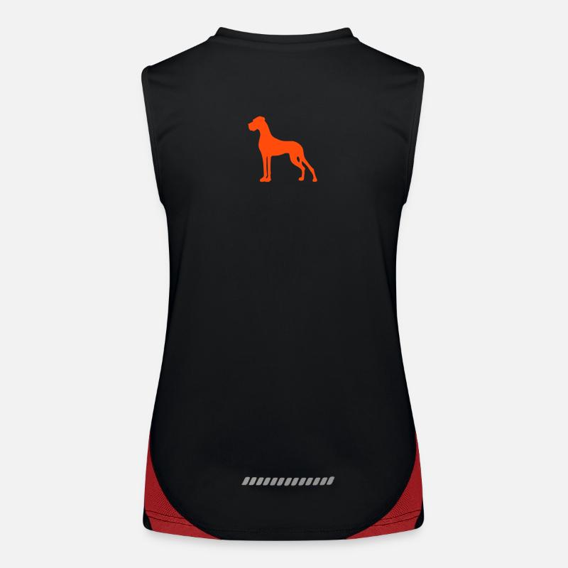 Smallest Great Dane in the state Women's Functional Contrast Tank Top