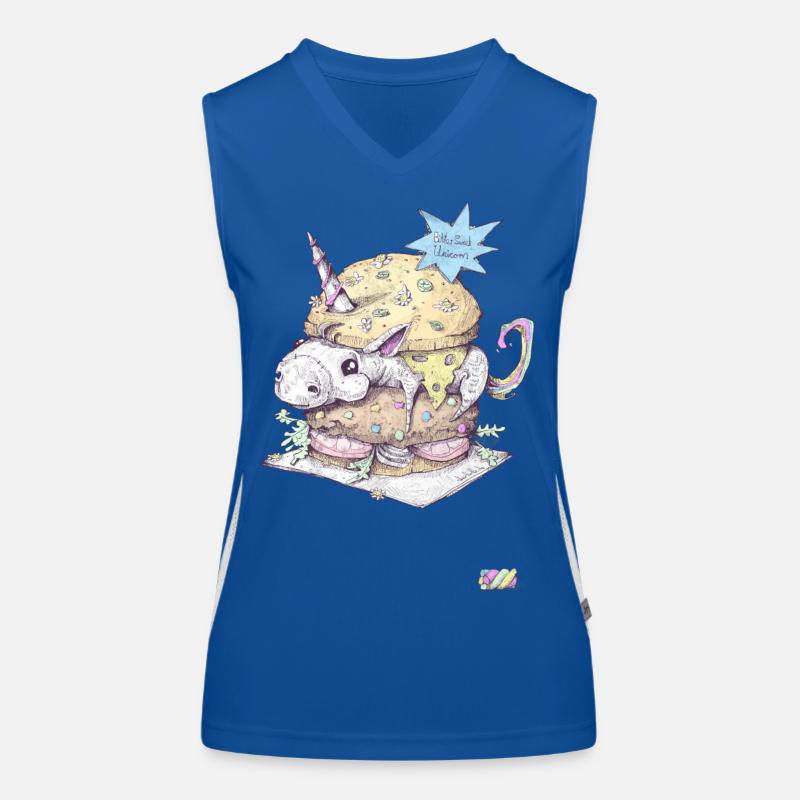 Burger Licorne Débardeur respirant contrasté Femme