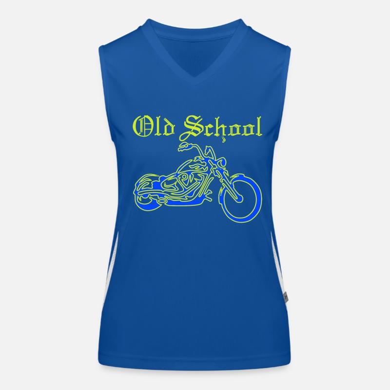 Motorrad, Roller, Moped Funktionelles Kontrast-Tank Top für Frauen