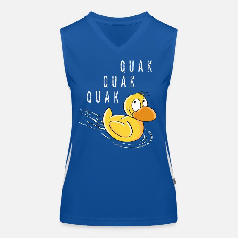 Quack Quack Duckling - Bande dessinée de canard Débardeur respirant contrasté Femme