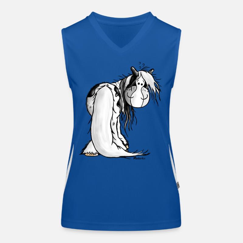Irish Tinker Pferd - Horse - Schecke Funktionelles Kontrast-Tank Top für Frauen
