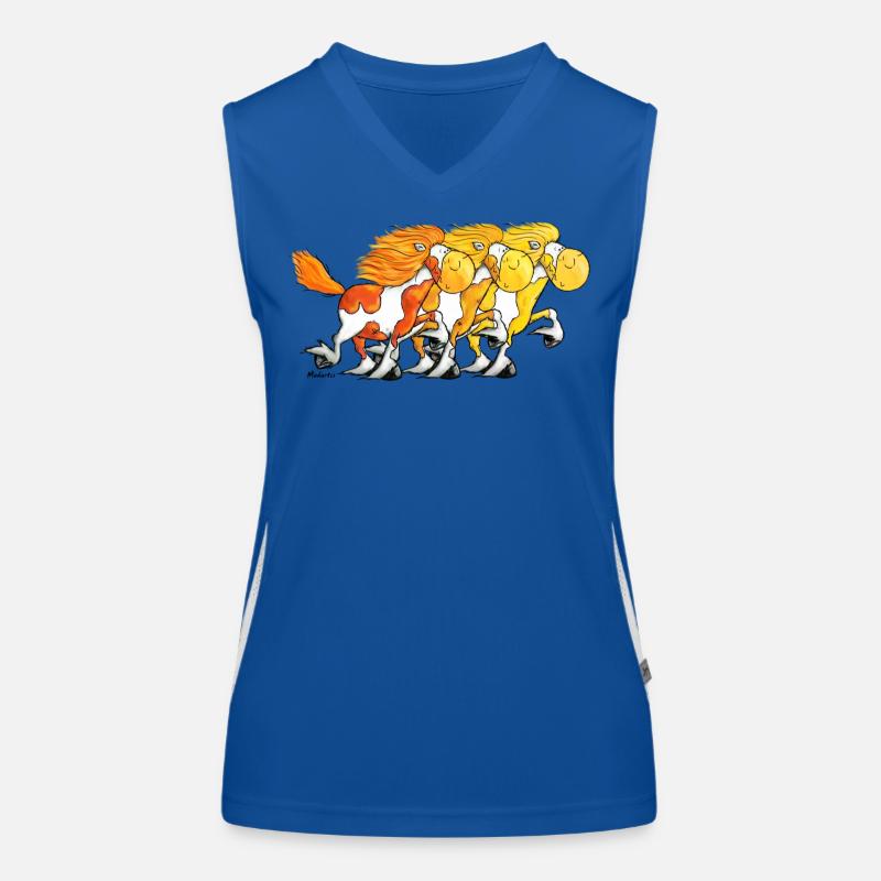 Islandpferde, Icelandic Horses, Isländer, Tölt Funktionelles Kontrast-Tank Top für Frauen