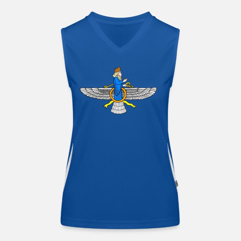 Anunnaki Gott  Funktionelles Kontrast-Tank Top für Frauen