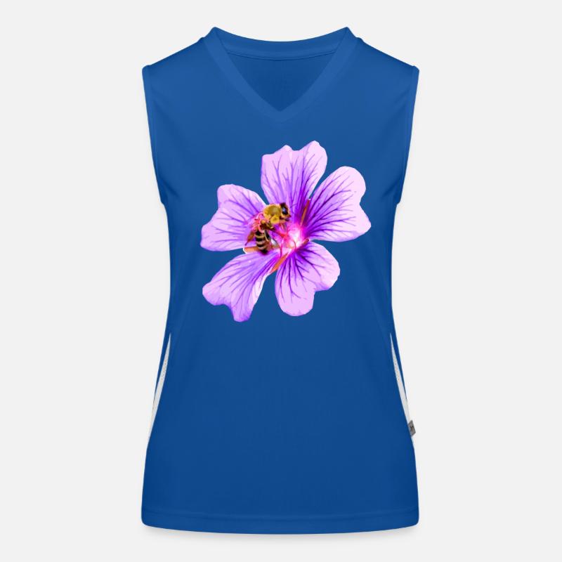 Abeille Floraison Débardeur respirant contrasté Femme