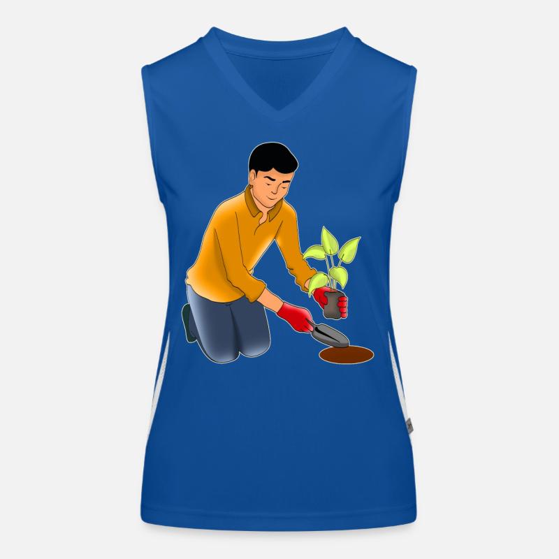 Gartenarbeit Funktionelles Kontrast-Tank Top für Frauen