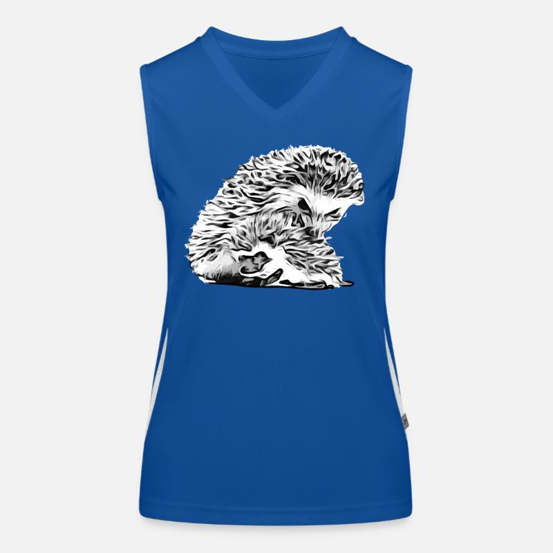 Maman hérisson avec bébé hérisson Débardeur respirant contrasté Femme