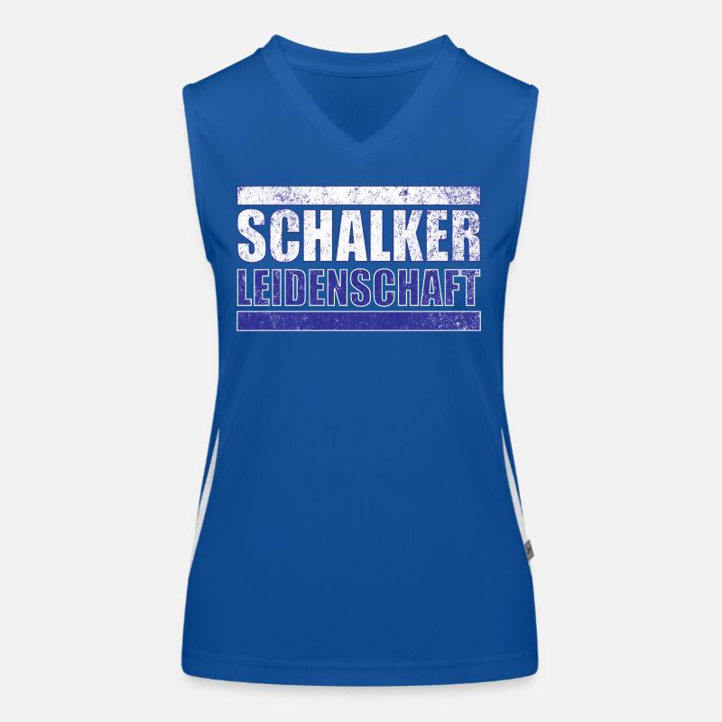 Schalker Leidenschaft Funktionelles Kontrast-Tank Top für Frauen