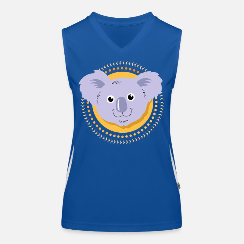 Kleiner Koala Funktionelles Kontrast-Tank Top für Frauen