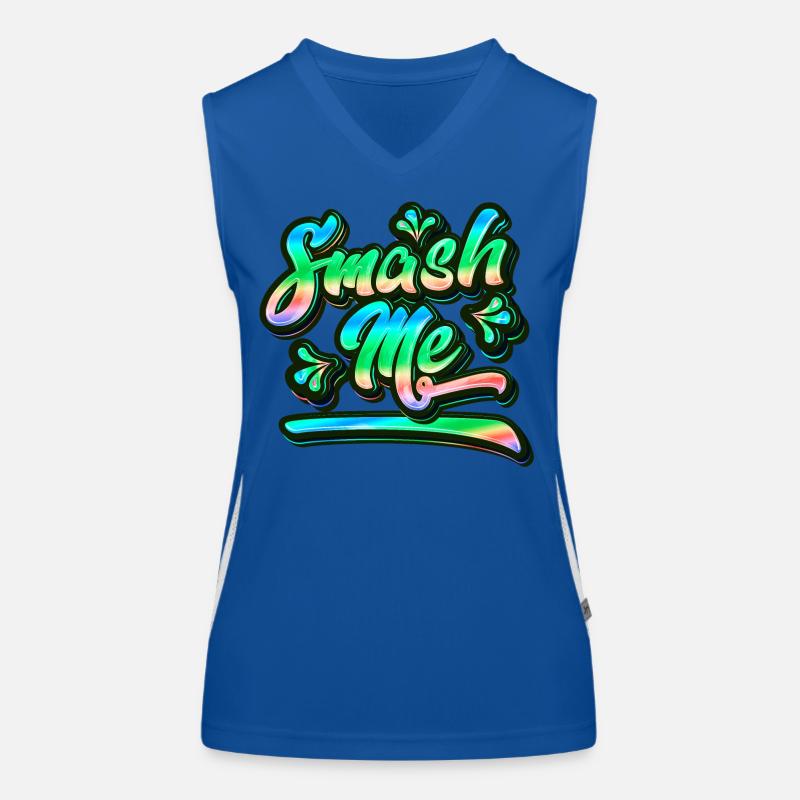 Smash Me | Jugendwort 2022 Top sportivo da donna in contrasto cromatico