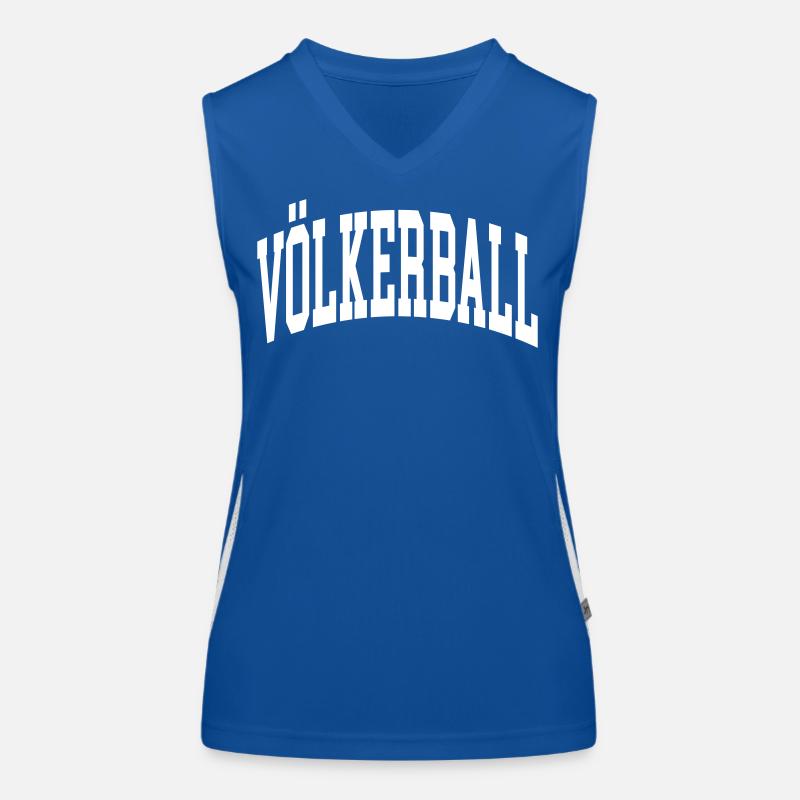 Völkerball Funktionelles Kontrast-Tank Top für Frauen