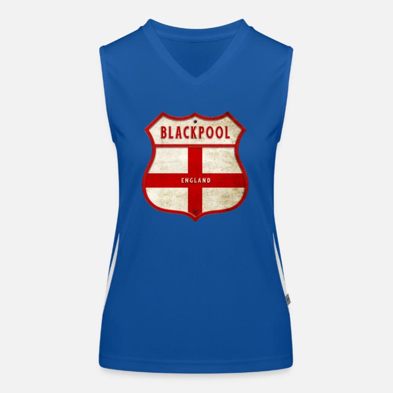 Blason de Blackpool, Angleterre Débardeur respirant contrasté Femme